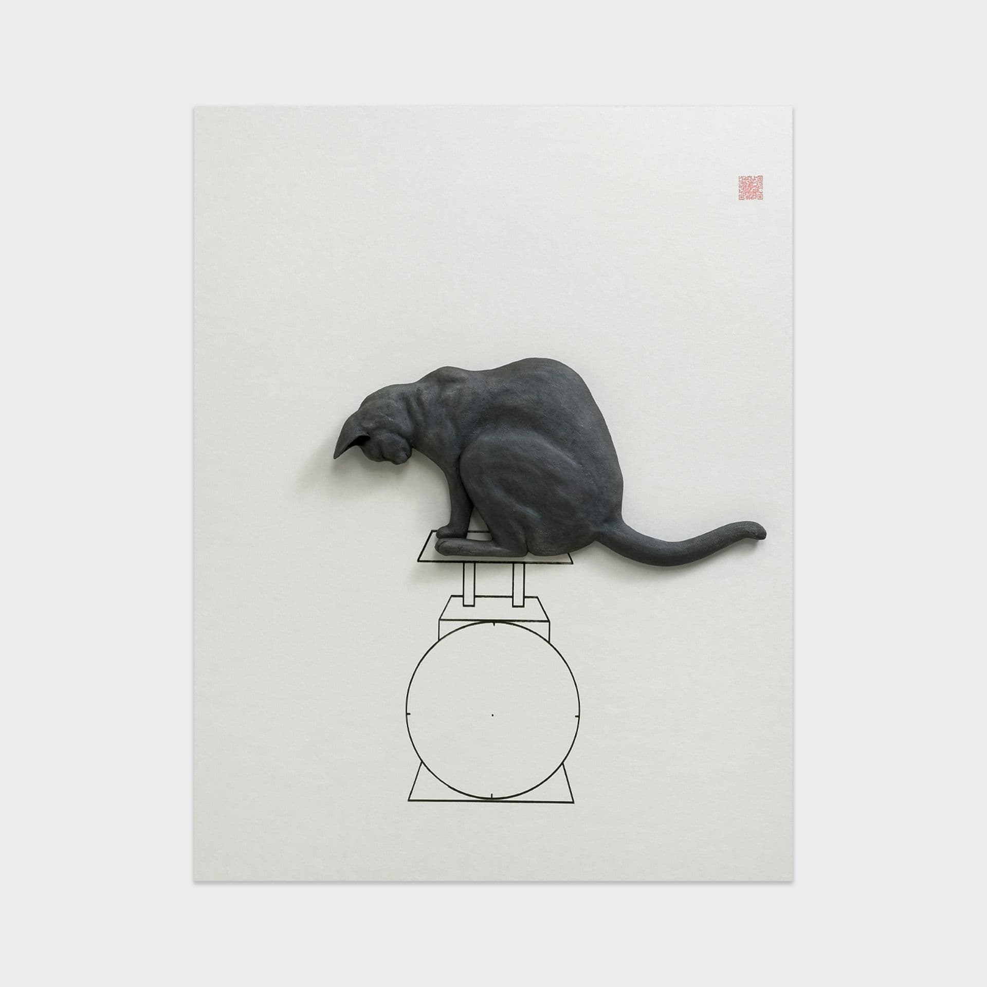 가현아트 GahyunArt 김여옥 PoppyCat B-03 / 판화 작품 고양이 인테리어 그림 액자 소품
