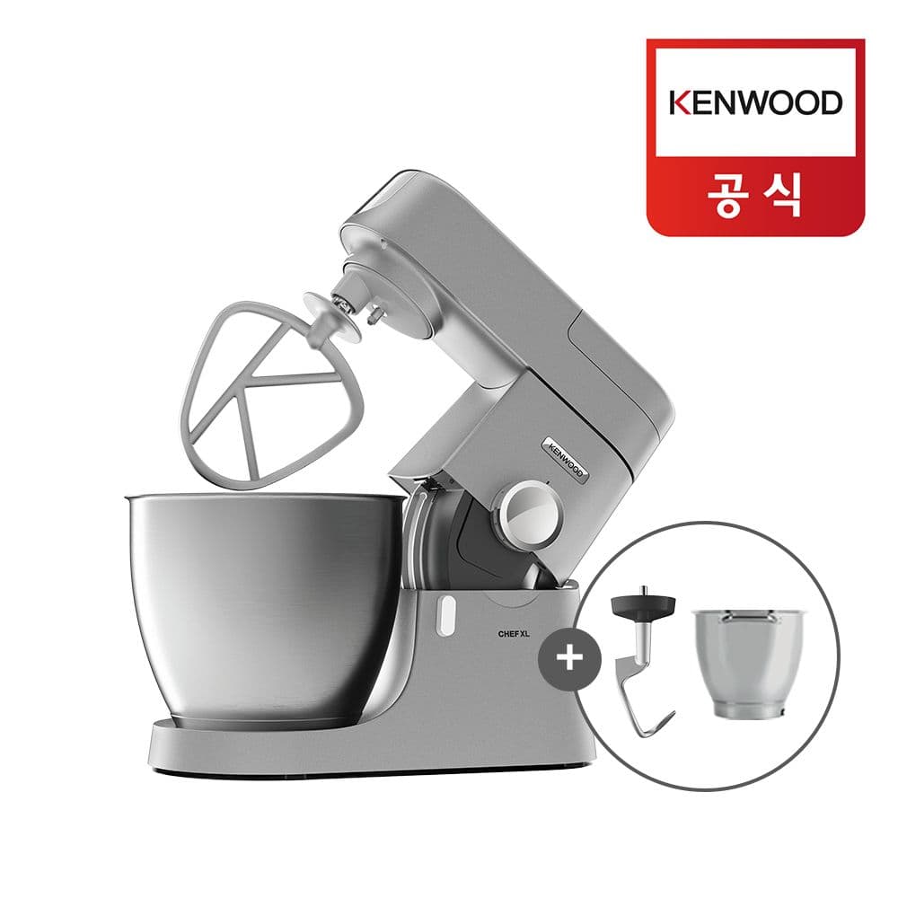 켄우드 Chef XL 6.7L 대용량 반죽기 KVL4100S (도우훅+손잡이 스텐볼 증정)