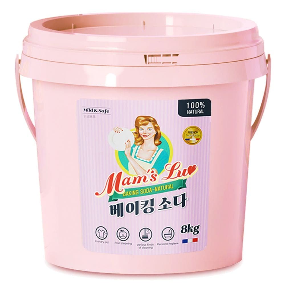 맘스럽 베이킹소다 버킷 8kg+스푼1개 프리미엄 다목적 세정제 대용량 천연세제 - 최저가 12,900원
