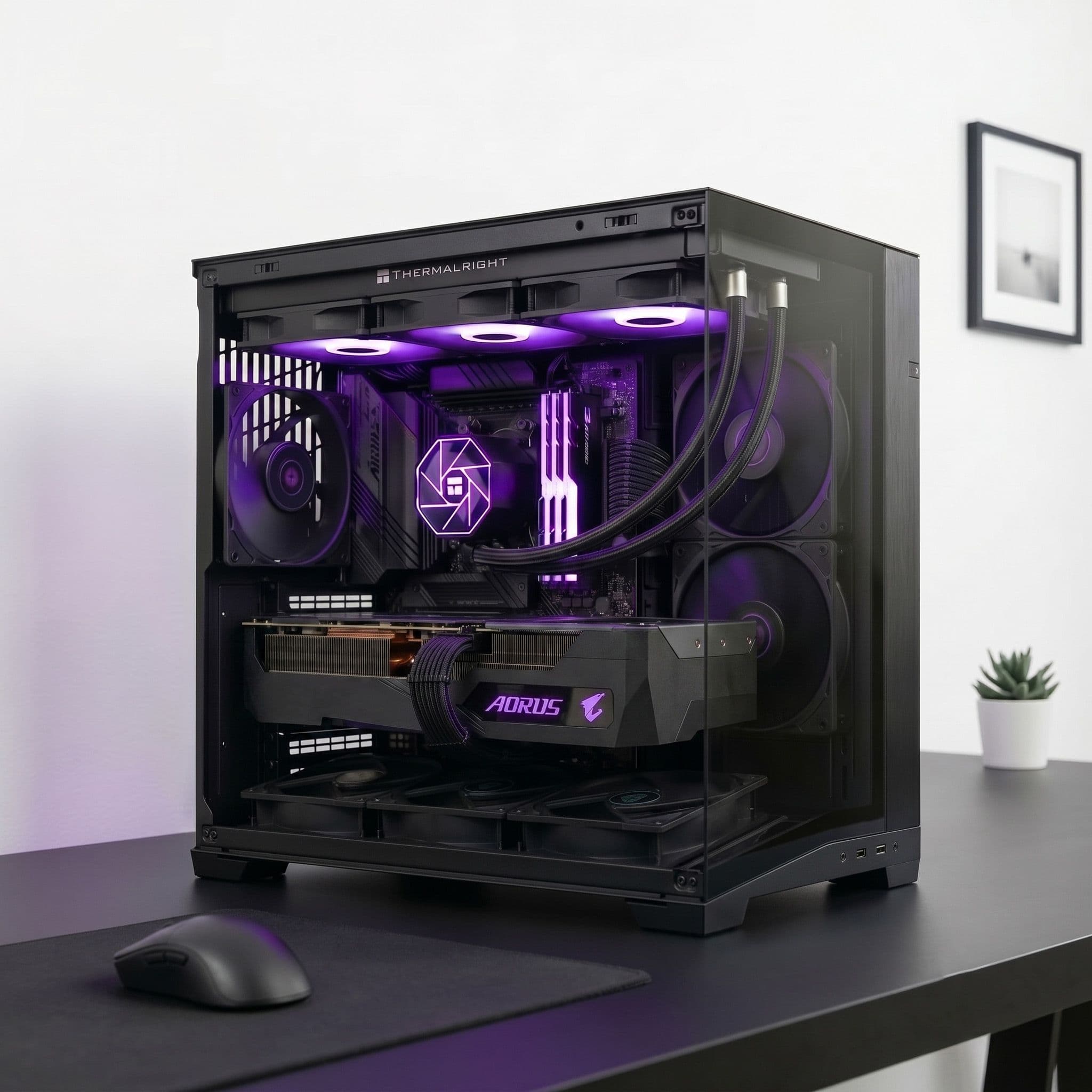 서린컴퓨터 9800X3D_RAM 32GB_O11D MINI V2 FLOW 블랙 반본체PC