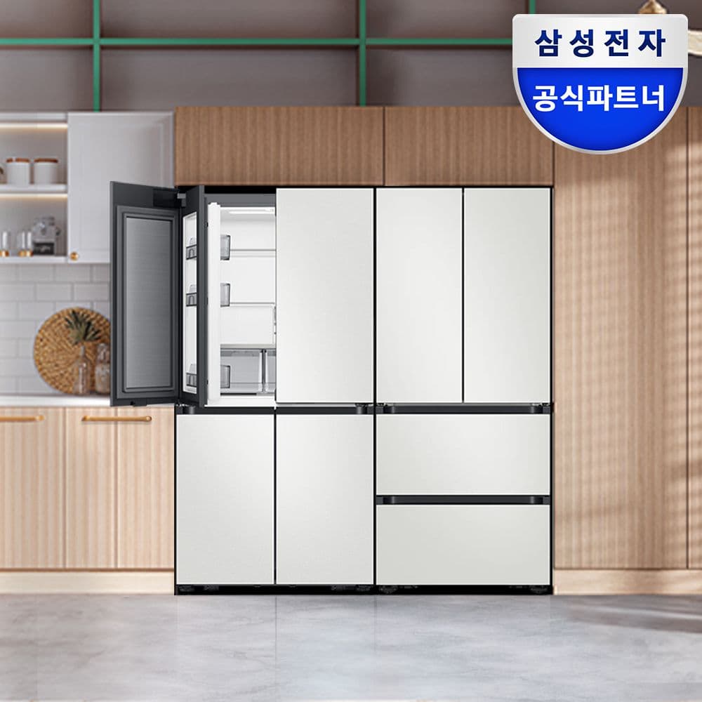 삼성전자 삼성 키친핏 냉장고 김치냉장고 RM70F63M2A+RK70F42M2A 코타화이트