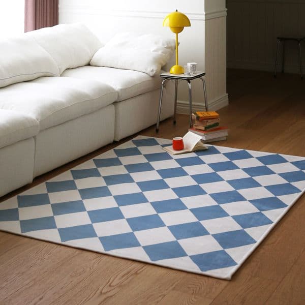 더프리그 사계절 체크 무드타일 러그 카페트 3size 2color
