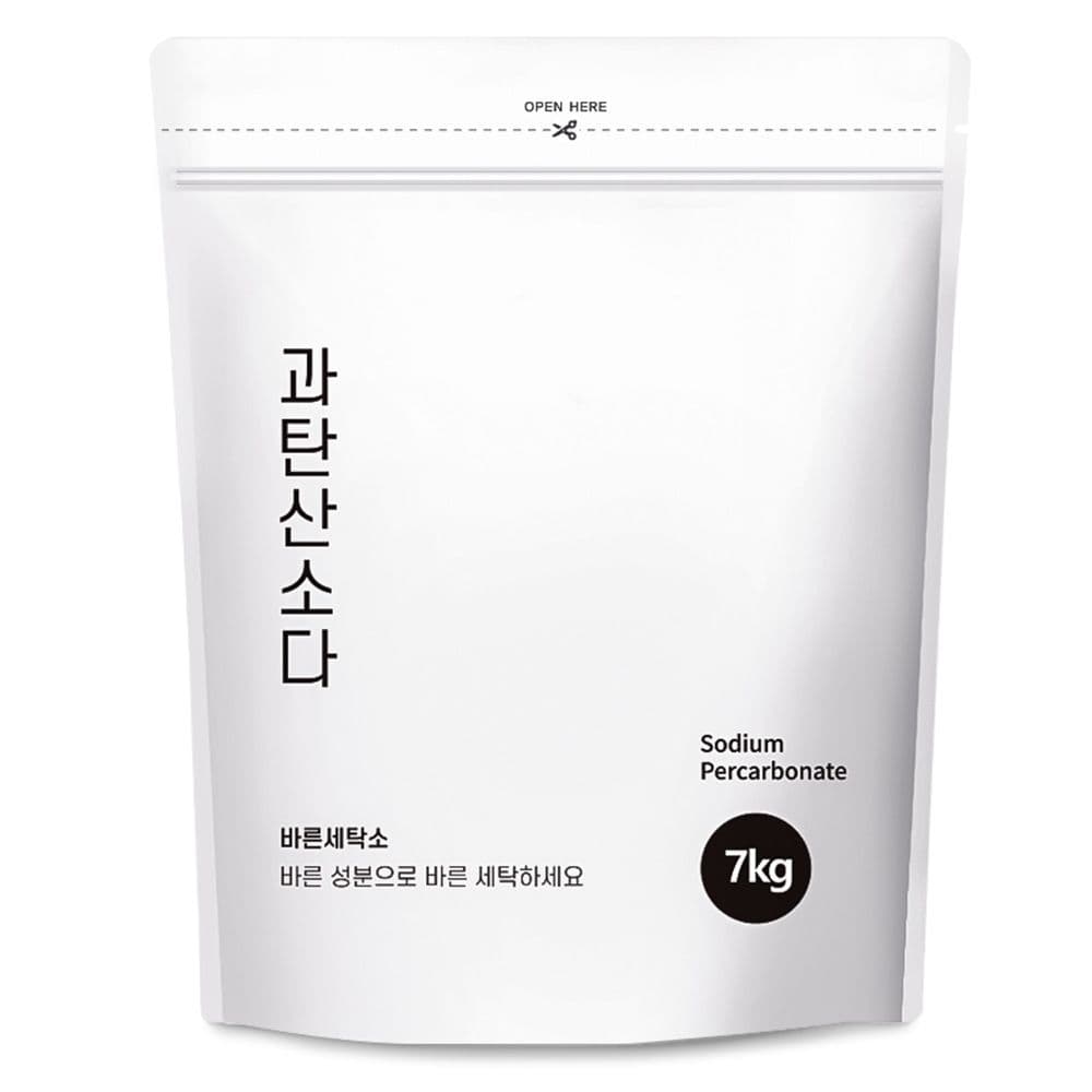 에코프렌즈 바른세탁소 과탄산소다 파우치 7kg +스푼1개