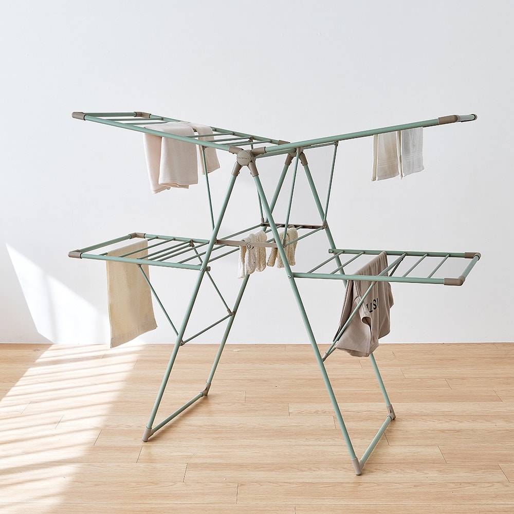 락앤락 New 튼튼한 빨래건조대 민트_더블(ETM555MIT) - 최저가 48,300원