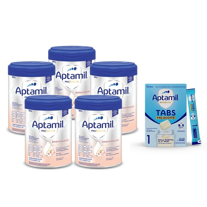 뉴트리시아 압타밀 이지팩 프로푸트라 프레 2단계 5통 + 탭스 1박스 - 최저가 215,000원