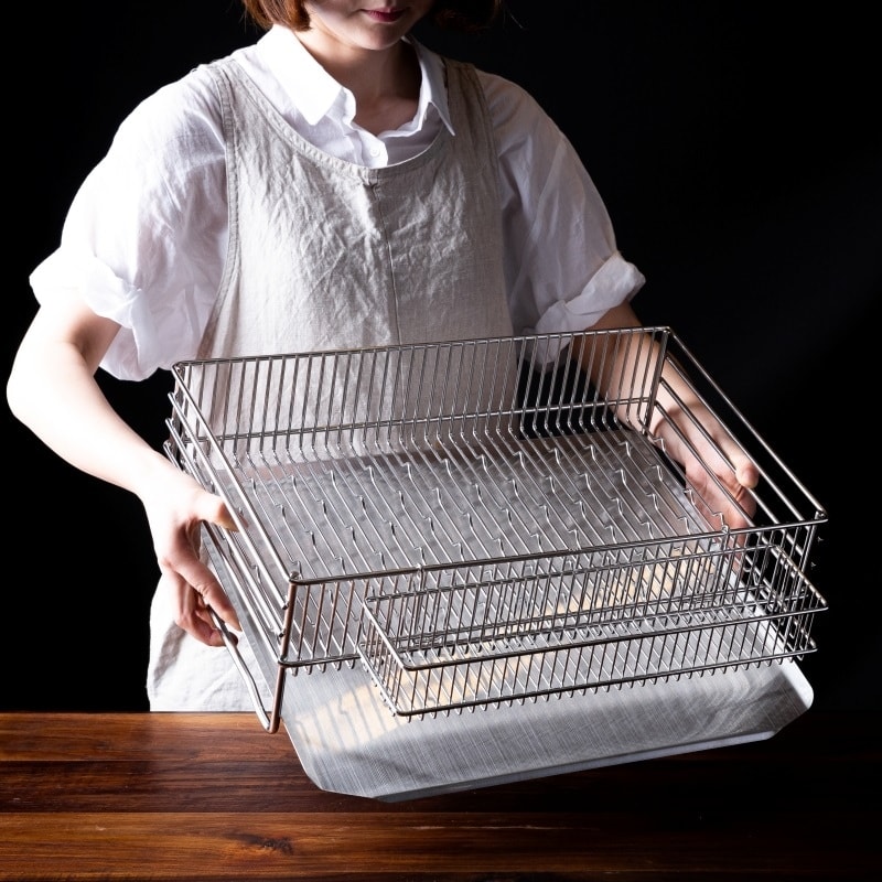 밧드야  밧드야만의 디테일, 풀스텐 18-8 식기건조대 엠보형 - 최저가 84,900원