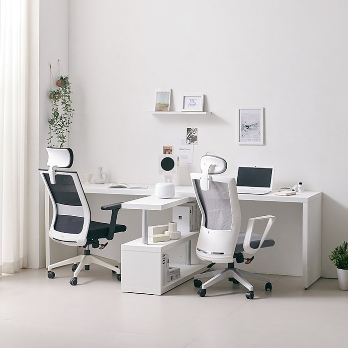 데코라인 데코라인 코넬 이지 2400 2인용 책상 세트 DDW006C - 최저가 194,655원