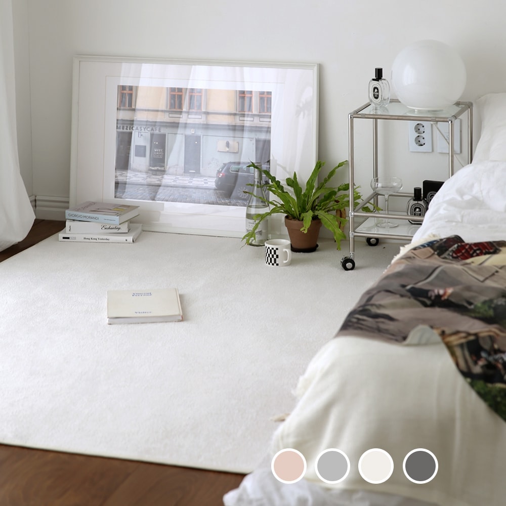 더프리그 워셀 단모 사계절 극세사 로망스 먼지없는 러그 카페트 4color - 최저가 15,800원