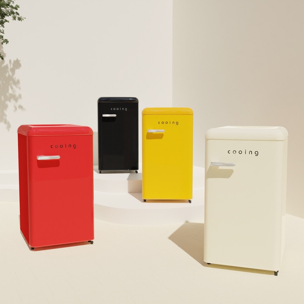 쿠잉 레트로 미니냉장고 REF-S92 소형 중형 원룸 사무실 신혼 - 최저가 249,000원