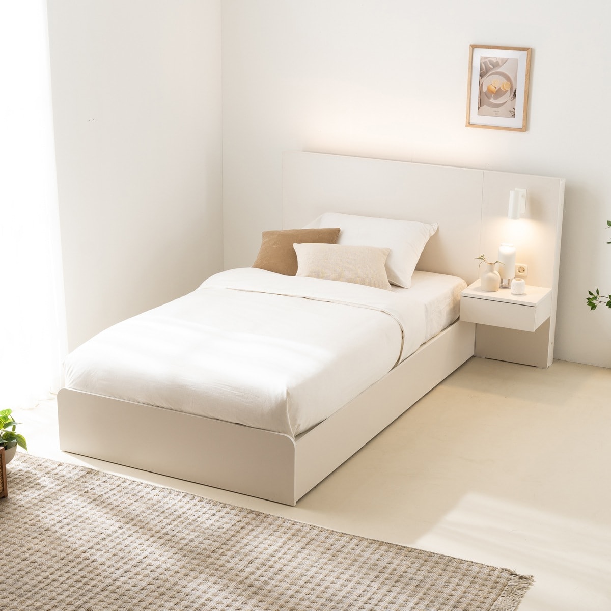 리바트 피아프 LED 조명 호텔침대 일반형 SS/Q - 최저가 361,680원