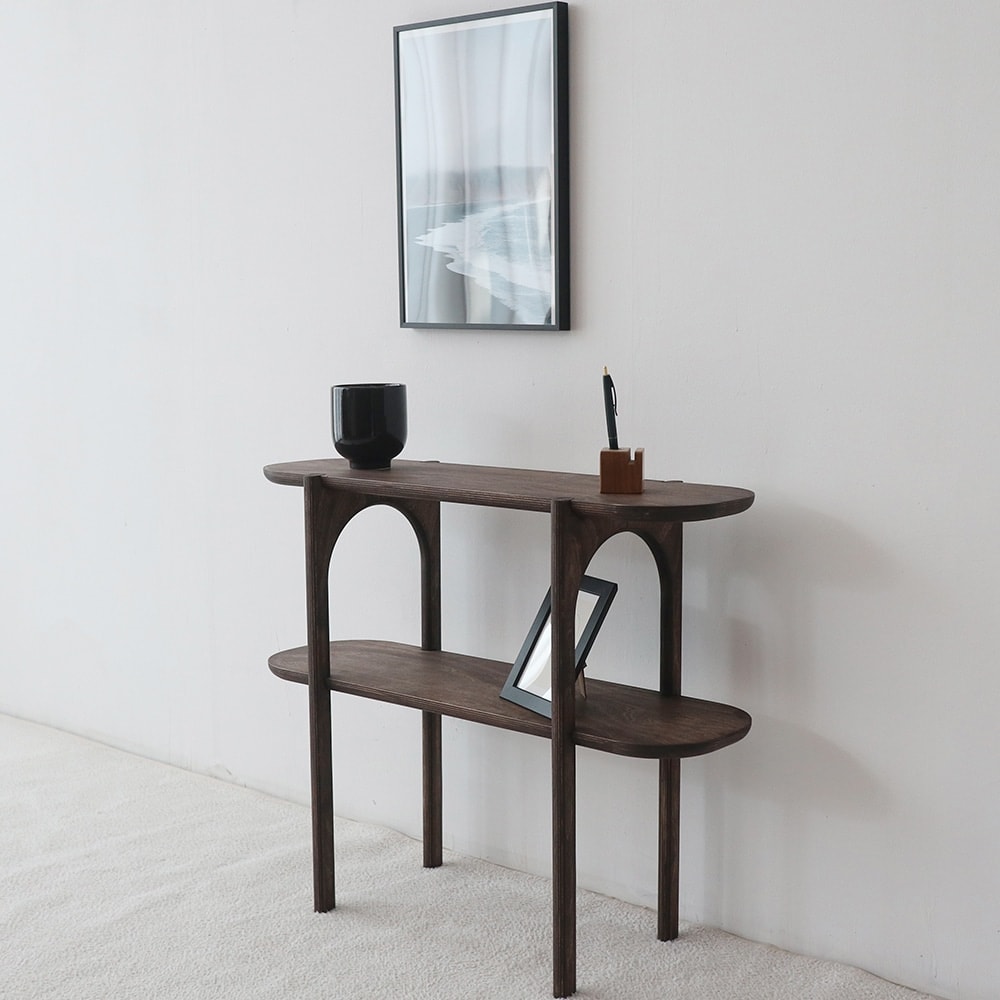 비비드우드 비비드커브 2단선반 자작나무 수납선반 - 최저가 156,600원