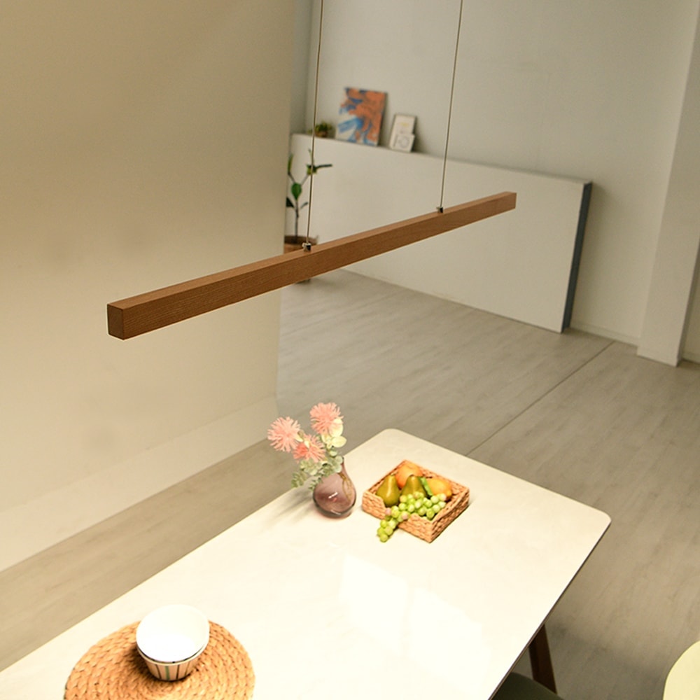 투플레이스 레바 원목 LED 식탁등 우드 인테리어 펜던트 조명 - 최저가 100,800원