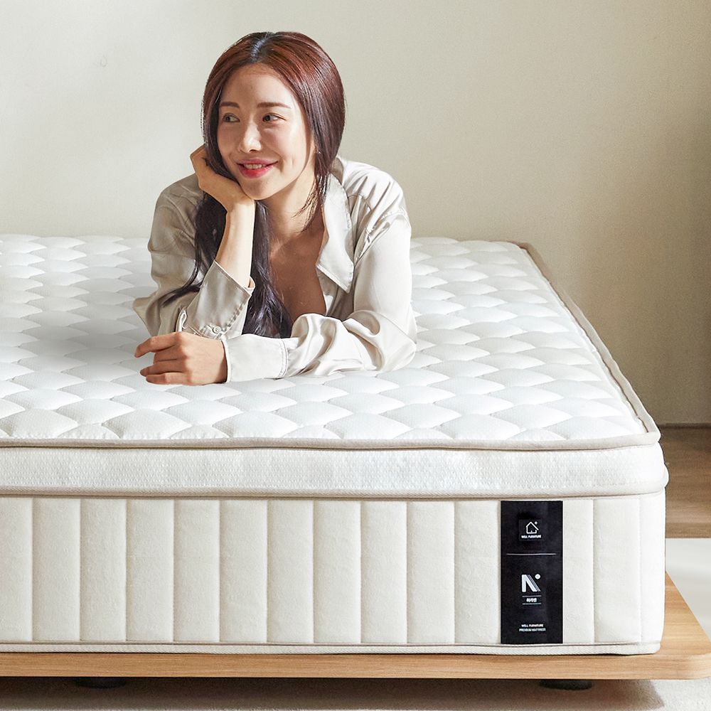 웰퍼니쳐 베어 플러스 듀얼 폼 포켓스프링 필로우탑 매트리스 (S/SS/Q/K) - 최저가 126,650원