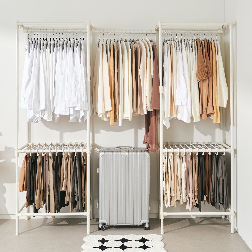 MF매직하우스 무볼트 드레스룸 트윈 시스템 멀티 행거 - 최저가 79,900원