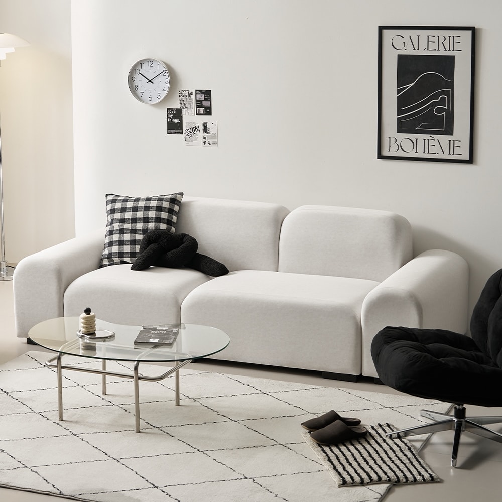 폴인퍼니 하임 3인용 프리미엄 갤럭시원단 패브릭 모듈 소파 - 최저가 299,000원