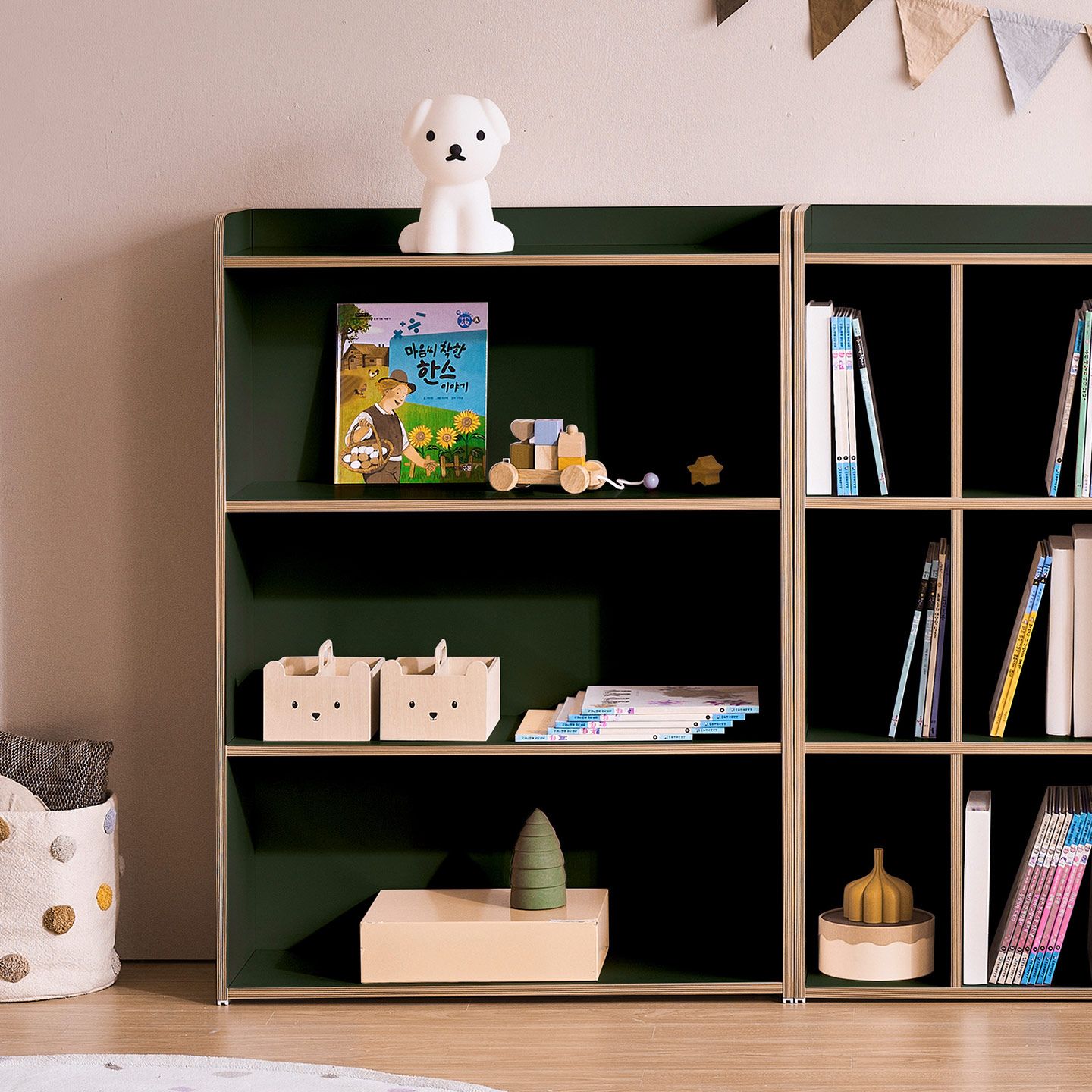 윌로우 페어리 가로 800 높이 1080 전면 3단책장 교구장 - 최저가 56,905원