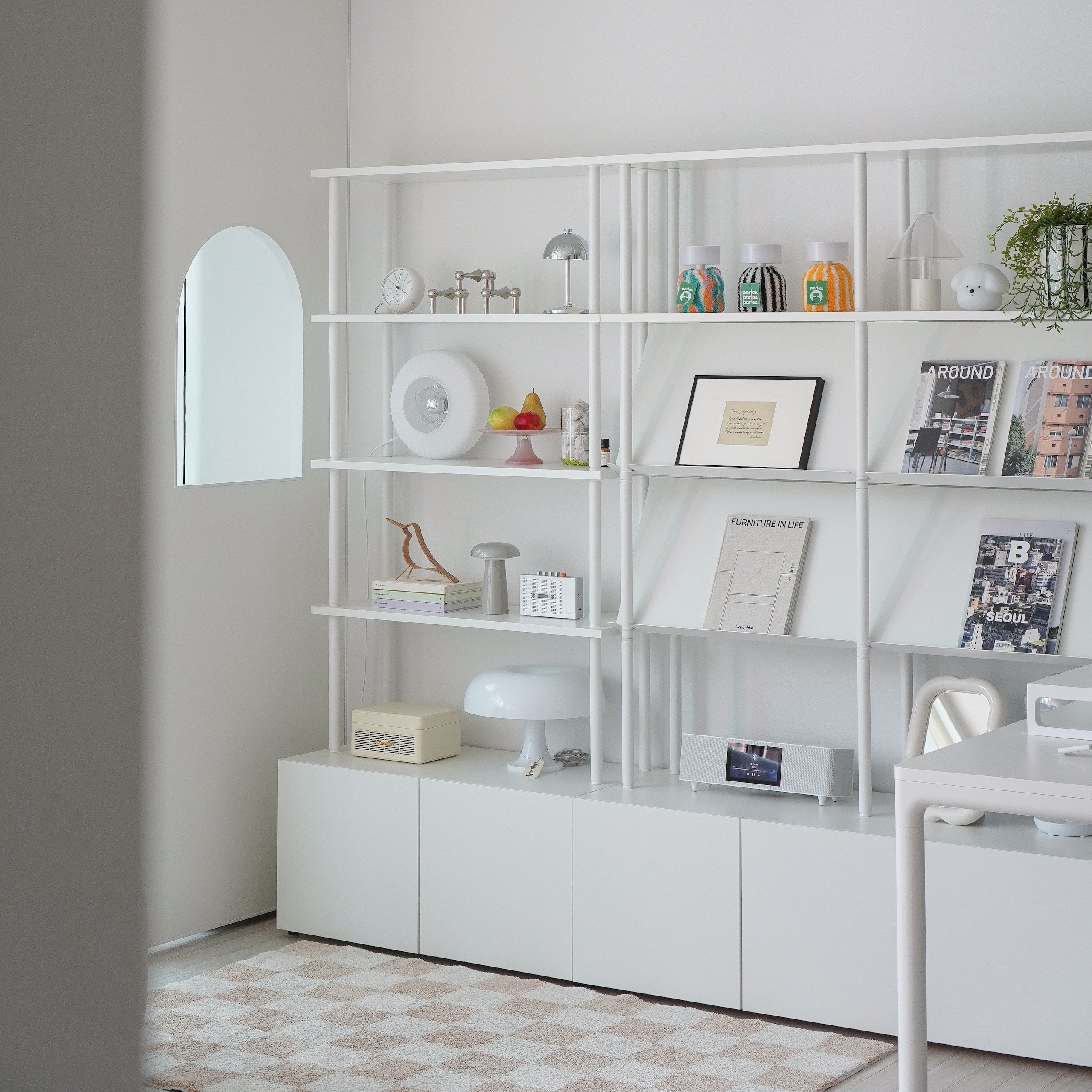 스탠다드랩 ST1 시스템 디스플레이 1단 수납 선반 (800/1200) - 최저가 151,000원