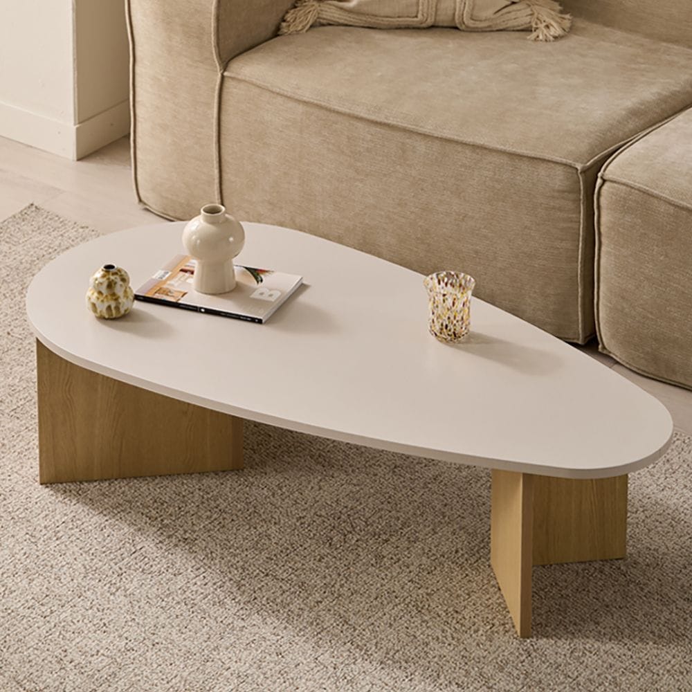 헤이몰리 라피오 1200 거실 디자인 좌식 소파 테이블(물방울/라운드) - 최저가 69,000원