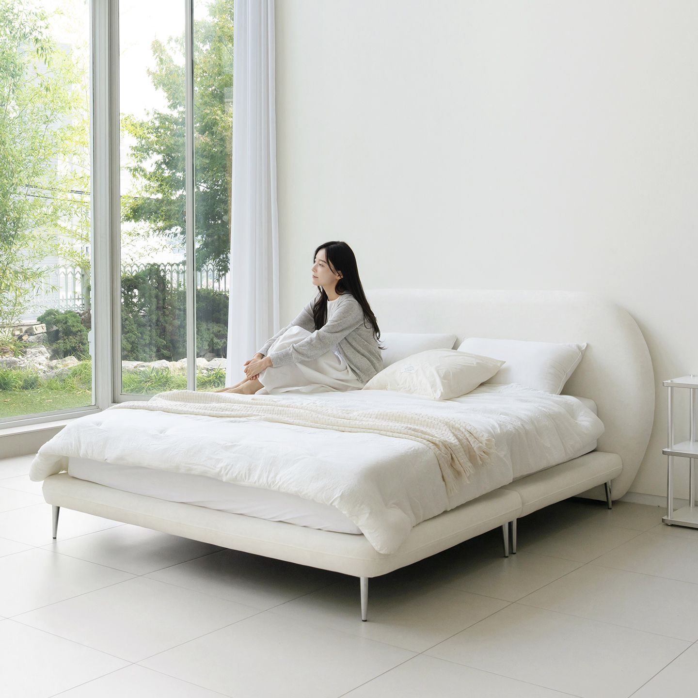 데일리리빙 까유 갤럭시 패브릭 침대프레임 SS/QK/LK - 최저가 189,050원