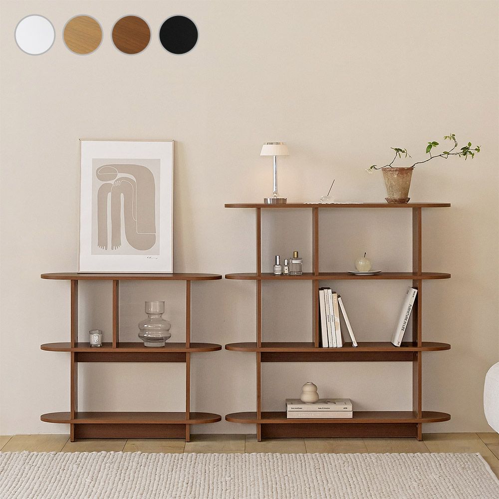 룸앤홈 발트 라운드 수납 선반 다용도 주방 거실장 800/1000 2단 3단 4단 4colors - 최저가 35,910원