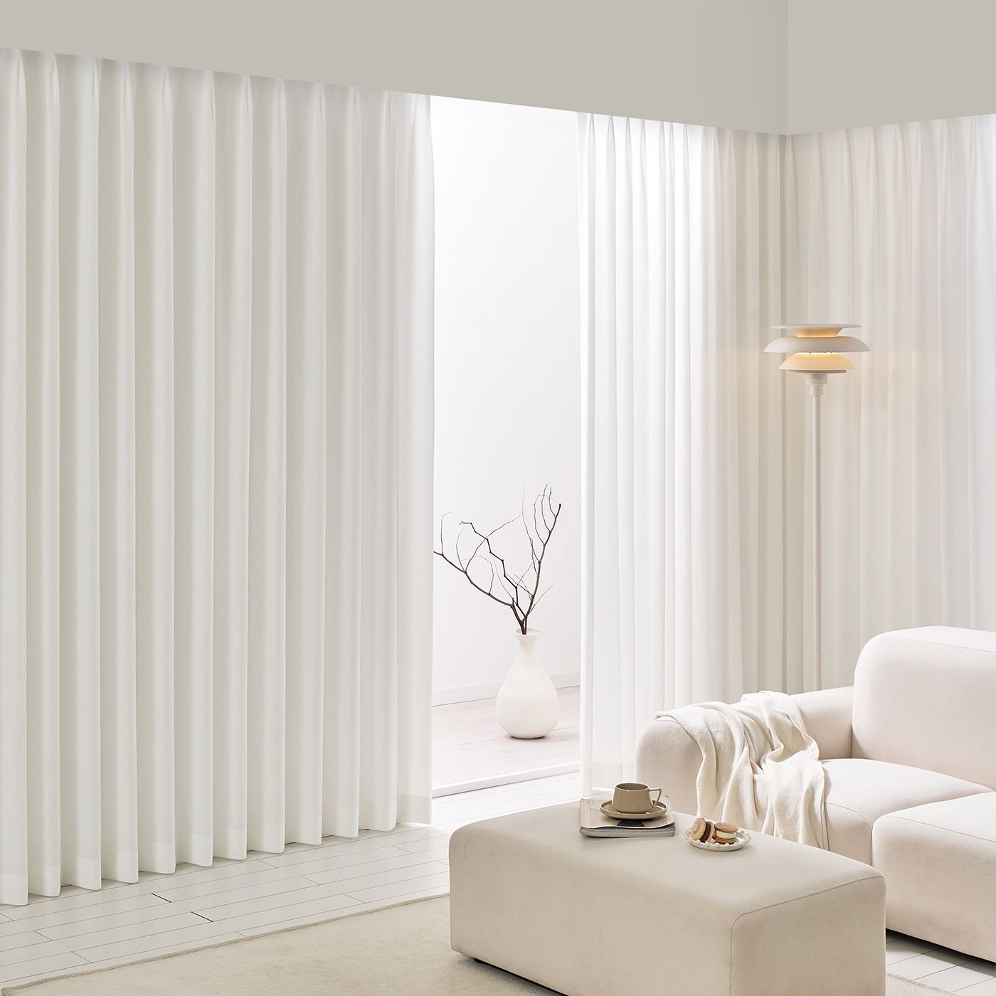 마요하 호텔식 형상기억+나비주름 쉬폰/린넨 속커튼 5type - 최저가 25,000원