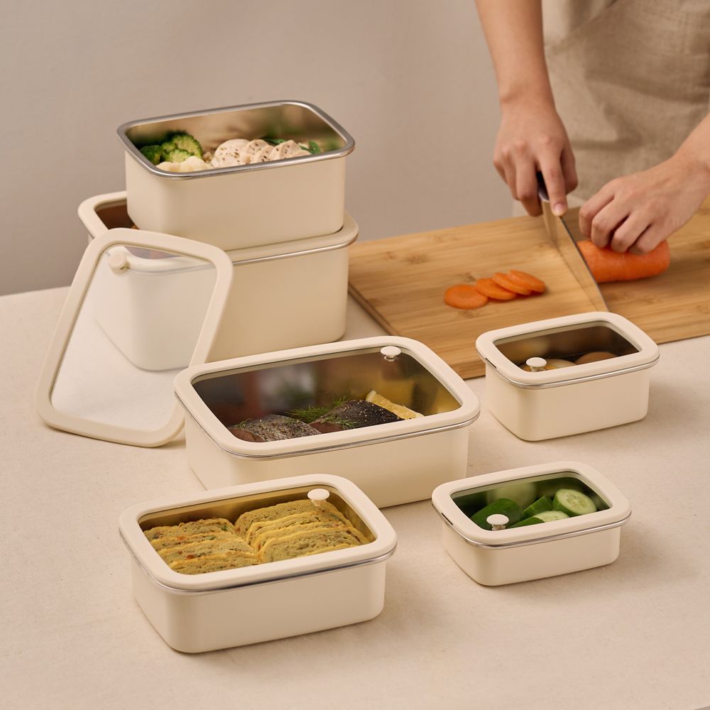 바겐슈타이거 무연마 스텐304 밀폐용기 클레러티 (6개 풀세트) - 최저가 99,000원