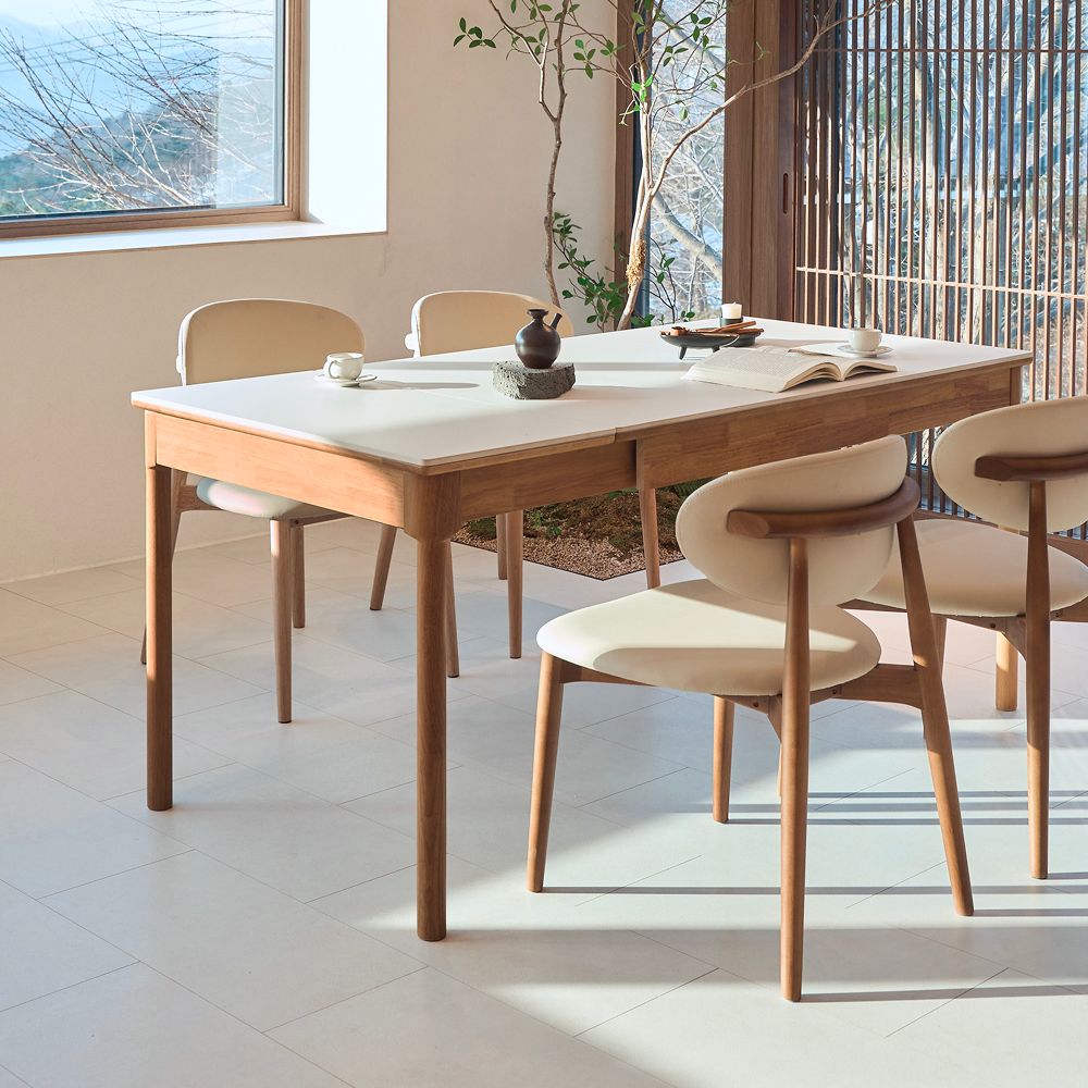 엔오오엔 우디 확장형 세라믹 식탁 세트 - 최저가 334,000원