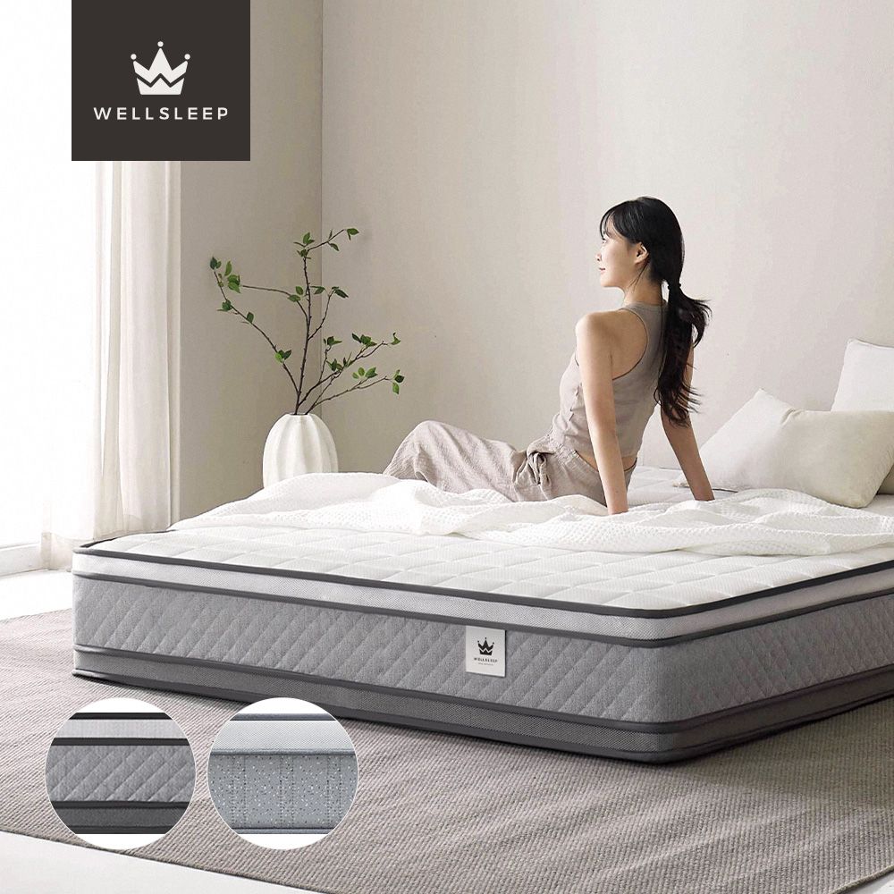 웰슬립 꿀잠 본넬스프링 침대 매트리스 SS/Q/K/LK 21cm/25cm/29cm - 최저가 66,405원