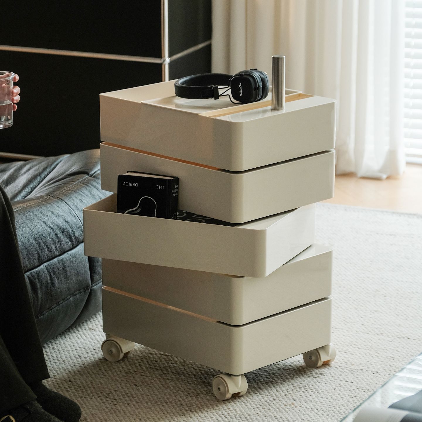 베스트리빙 모션 회전 서랍 수납 5단 캐비닛 이동식 트롤리 5colors - 최저가 53,730원