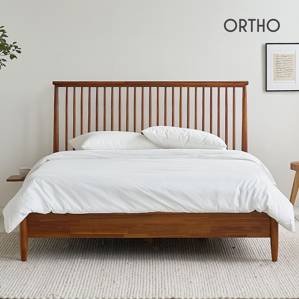 올쏘퍼니처 아이비 원목 침대 프레임 (매트리스선택) (슈퍼싱글/퀸) - 최저가 169,000원