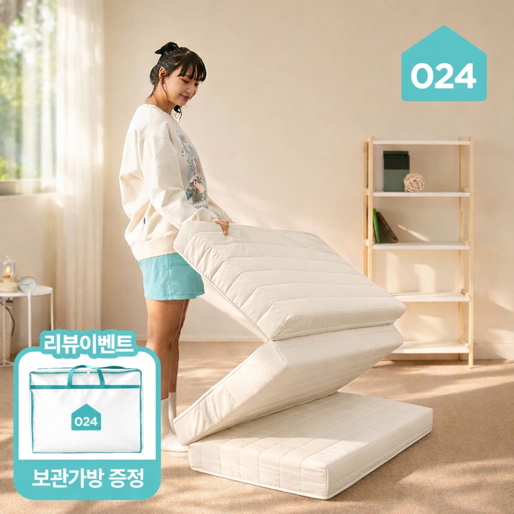 024홈 국민토퍼 3단 접이식 토퍼 매트리스 8cm - 최저가 48,260원