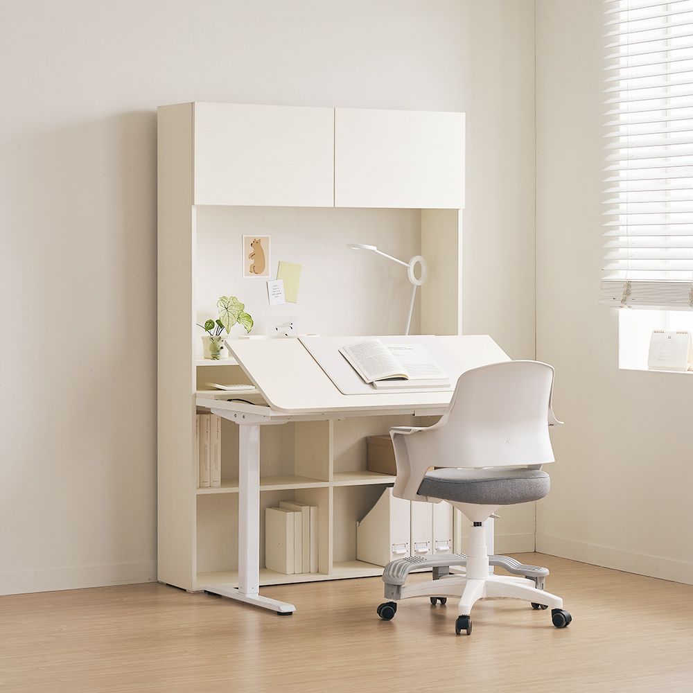 레이디가구 레이디가구 코튼M 모션데스크 (오픈책장형/도어책장형) - 최저가 574,000원