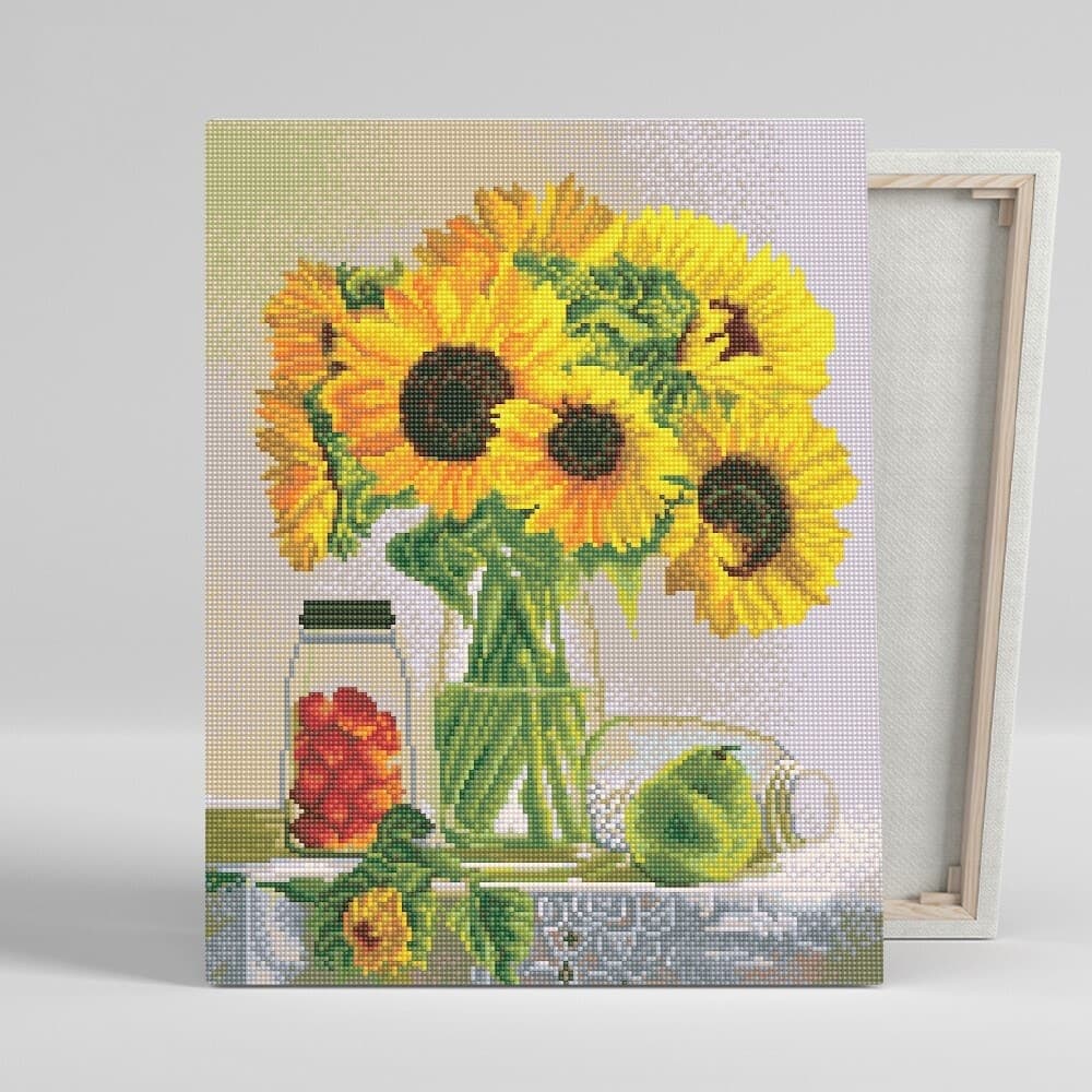 DIY캔버스형 보석십자수 40x50cm 아침의 해바라기 가격 추이 아이러브페인팅 DIY캔버스형 보석십자수 40x50cm 아침의 해바라기 - 최저가 21,800원