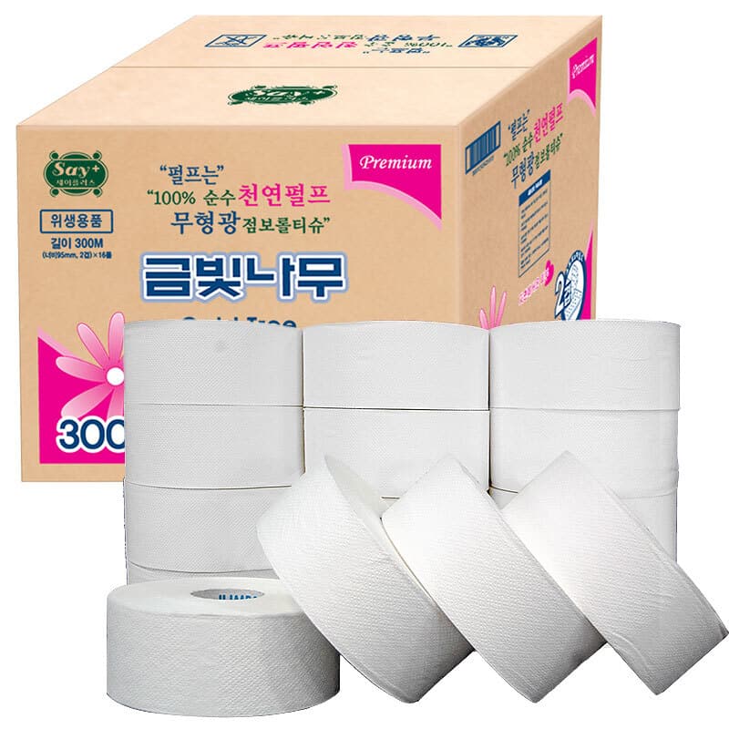 골드트리 천연펄프 점보롤 대용량 업소용 휴지 300m 2겹 16롤 가격 비교 올챌린지 골드트리 천연펄프 점보롤 대용량 업소용 휴지 300m 2겹 16롤
