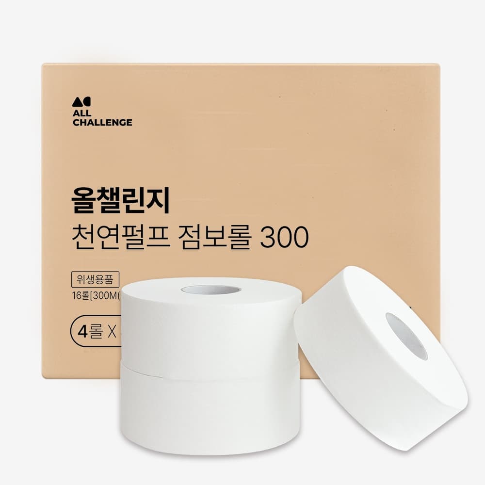 올챌린지 천연펄프 점보롤 2겹 300M 16롤 가격 추이 올챌린지 올챌린지 천연펄프 점보롤 2겹 300M 16롤 - 최저가 44,900원