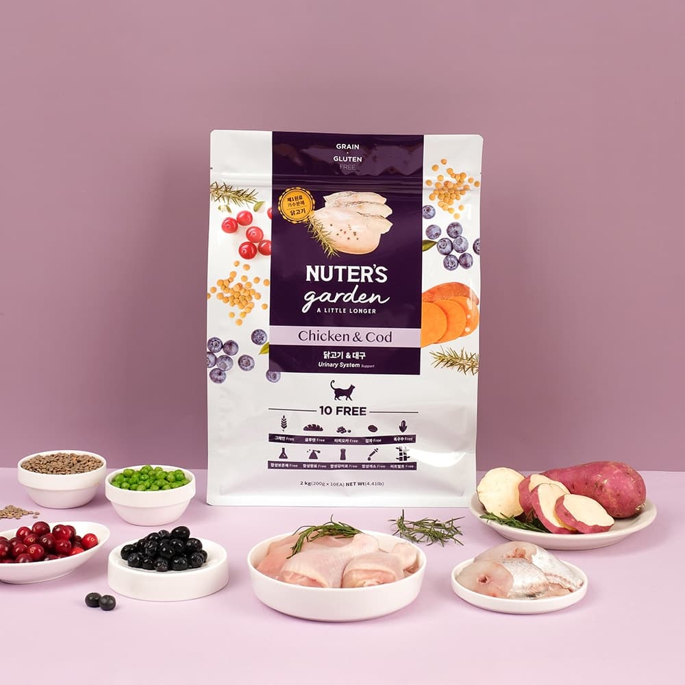 고양이사료 치킨앤대구 캣 2kg 유리너리 요로 닭고기 기호성 가격 비교 누터스가든 고양이사료 치킨앤대구 캣 2kg 유리너리 요로 닭고기 기호성
