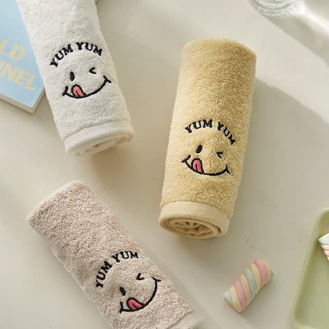 냠냠 스마일 핸드타올 3colors 고리수건 가격 비교 데코뷰 냠냠 스마일 핸드타올 3colors 고리수건