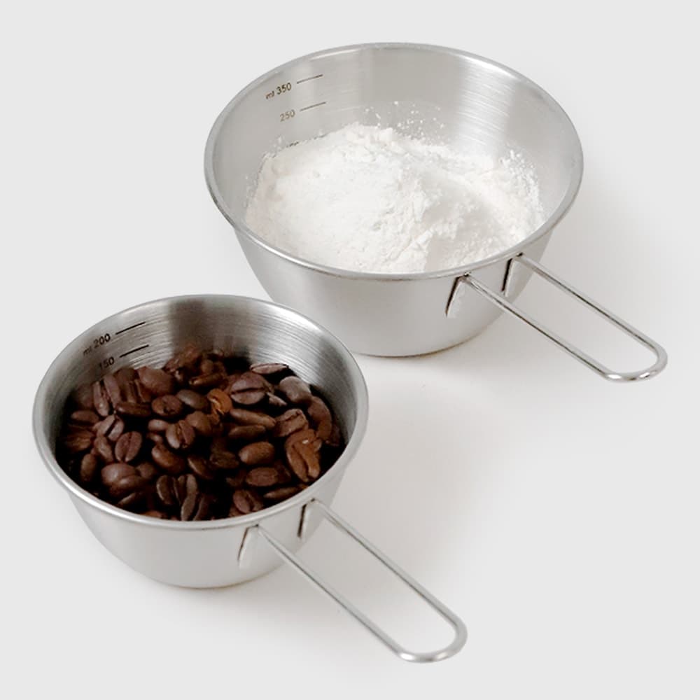 304 스텐 롱핸들 미니 계량컵 2종세트 200ml+400ml / 스텐 손잡이 믹싱볼 가격 비교 리본제이 304 스텐 롱핸들 미니 계량컵 2종세트 200ml+400ml / 스텐 손잡이 믹싱볼