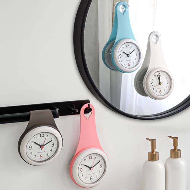 물방울 욕실시계 방수흡착시계 4colors 가격 비교 MJK 물방울 욕실시계 방수흡착시계 4colors