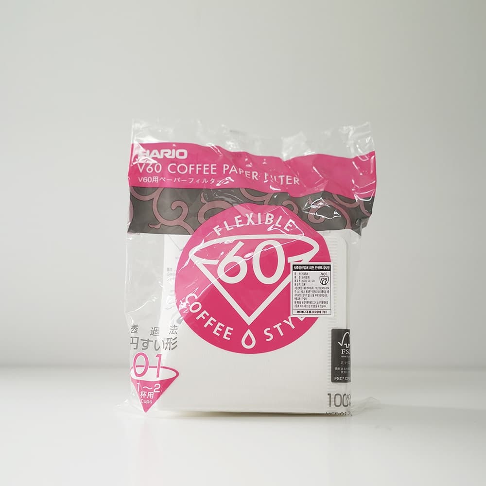 커피필터 여과지 VCF-01-100W 1~2인/100매(화이트) 가격 비교 하리오 커피필터 여과지 VCF-01-100W 1~2인/100매(화이트)