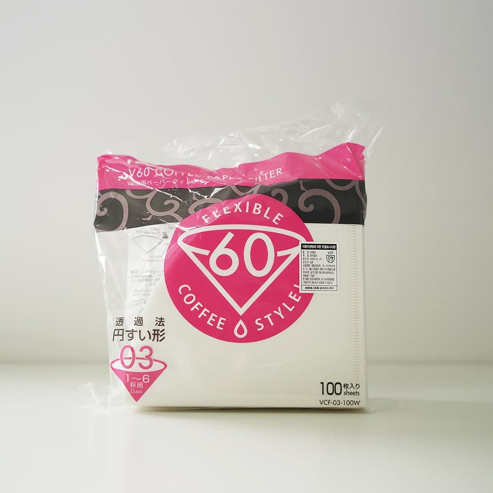 커피필터 여과지 VCF-03-100W 1~6인/100매(화이트) 가격 비교 하리오 커피필터 여과지 VCF-03-100W 1~6인/100매(화이트)