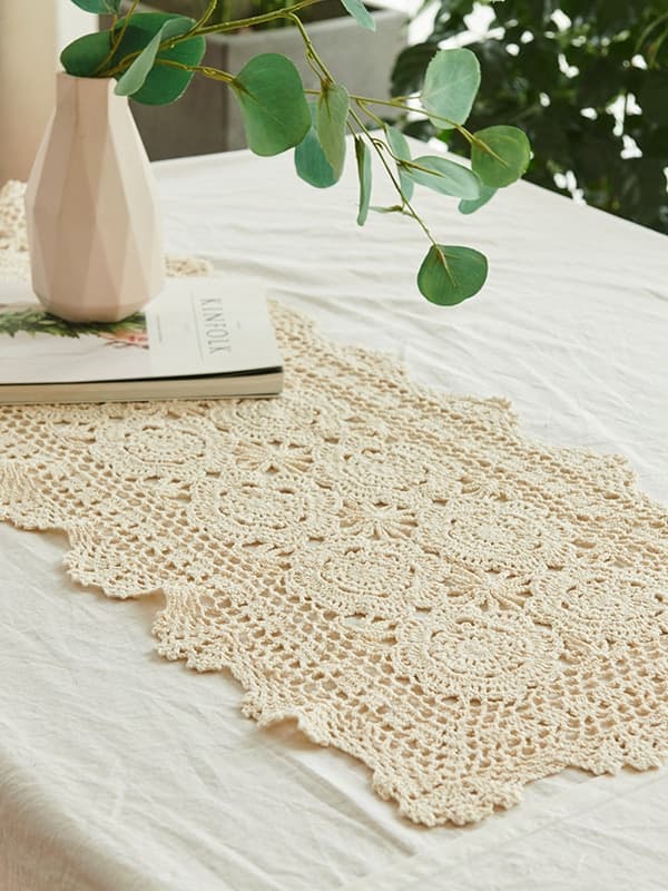 빈티지 플라워 크로쉐 테이블러너(2size) 가격 추이 꾸미까 빈티지 플라워 크로쉐 테이블러너(2size) - 최저가 25,800원