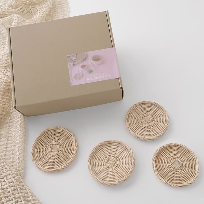 라탄 코스터 4P 만들기 DIY KIT 가격 비교 블루밍앤미 라탄 코스터 4P 만들기 DIY KIT