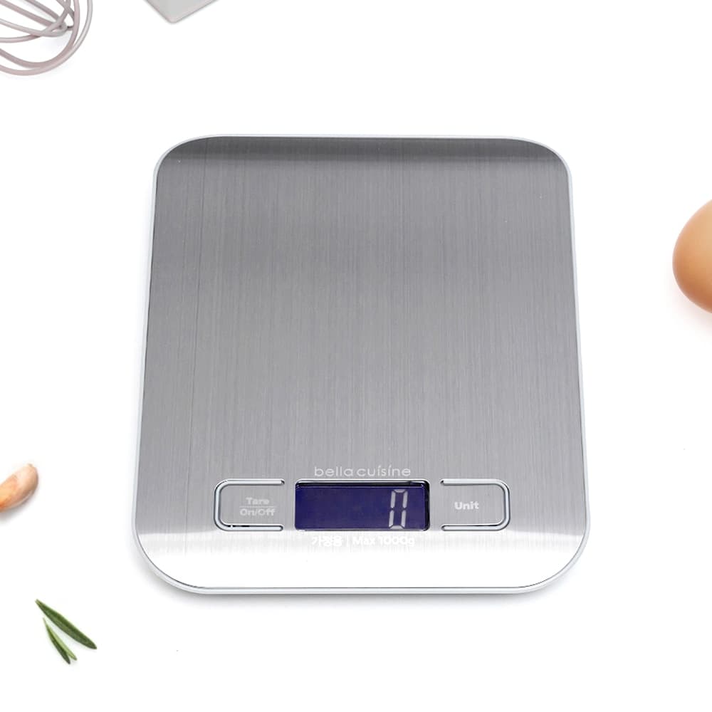 스테인리스 스틸 주방 전자 저울/그레이1kg 가격 비교 벨라쿠진 스테인리스 스틸 주방 전자 저울/그레이1kg