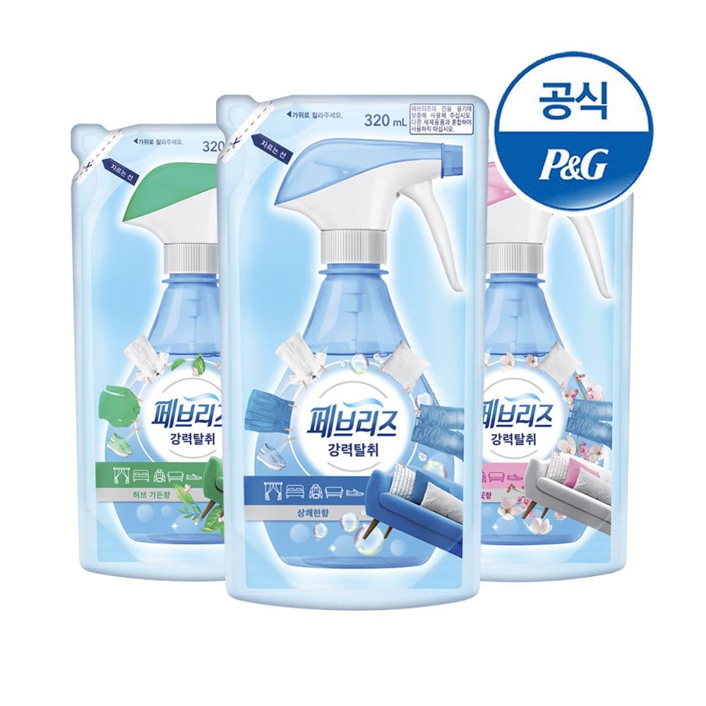섬유탈취제 320ml 3개 리필용 (일반) 가격 추이 페브리즈 섬유탈취제 320ml 3개 리필용 (일반) - 최저가 12,025원