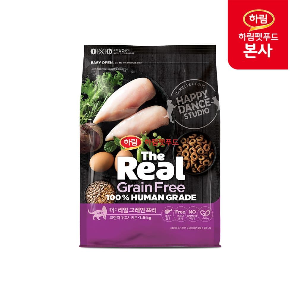 더리얼 캣 그레인프리 크런치 닭고기 키튼 1.6kg 가격 추이 하림펫푸드 더리얼 캣 그레인프리 크런치 닭고기 키튼 1.6kg - 최저가 34,200원