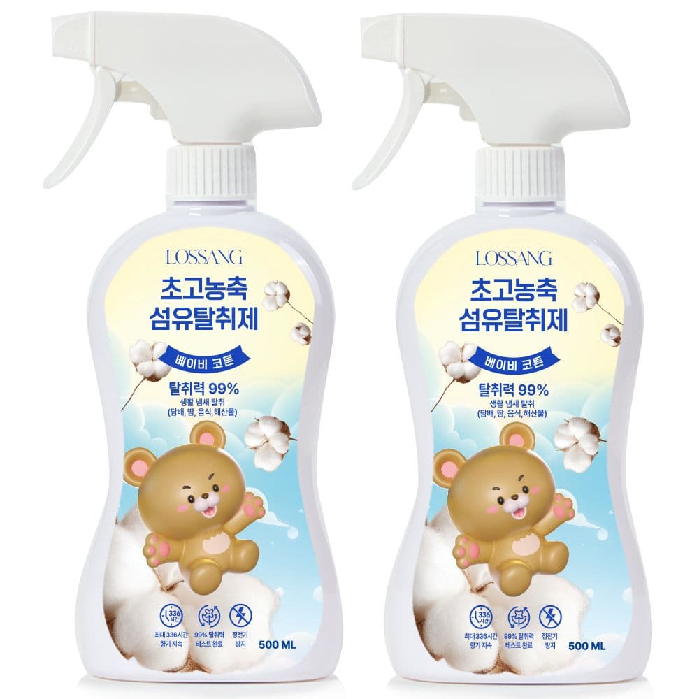 로쌩 섬유탈취제 대용량 베이비 코튼 본품, 500ml, 2개 가격 비교 로반 로쌩 섬유탈취제 대용량 베이비 코튼 본품, 500ml, 2개