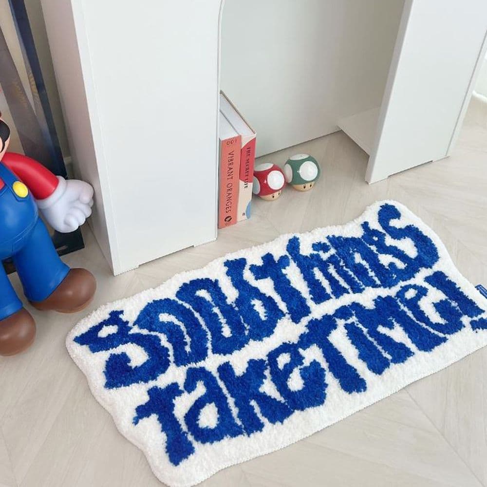 Good Things Take Time (4Color) 터프팅 미니 러그 미끄럼방지 발매트 가격 비교 어프어프 Good Things Take Time (4Color) 터프팅 미니 러그 미끄럼방지 발매트