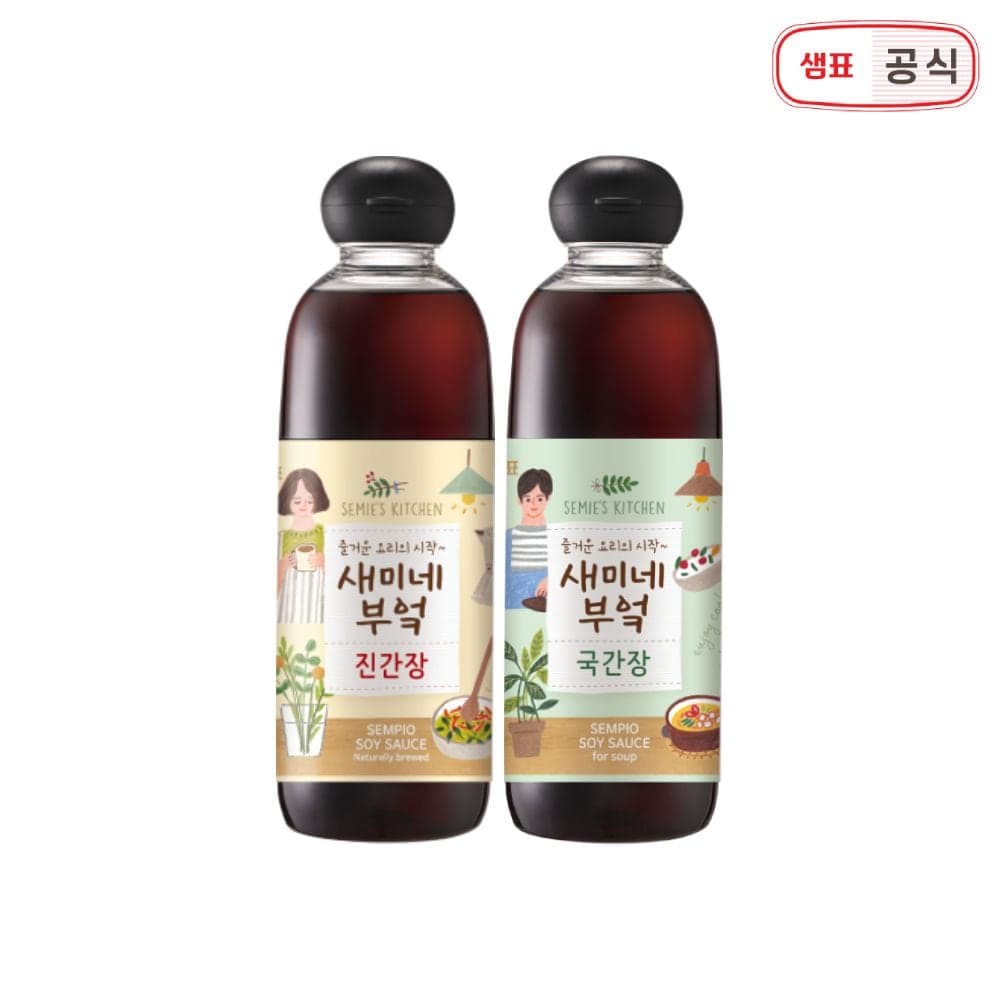 새미네부엌 진간장 1병 + 국간장 1병 / 830ml 가격 비교 샘표 새미네부엌 진간장 1병 + 국간장 1병 / 830ml
