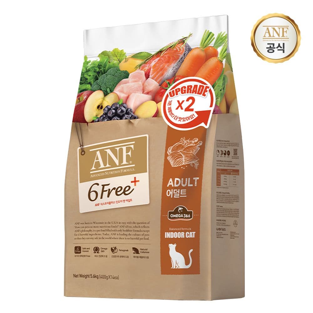 식스프리플러스 인도어 고양이 사료 어덜트 5.6kg 가격 추이 ANF 식스프리플러스 인도어 고양이 사료 어덜트 5.6kg - 최저가 60,900원